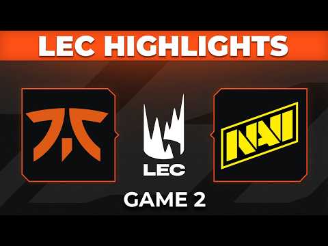 FNC vs NAVI Highlights Game 2 | LEC 2026 Playoffs | Fnatic vs Natus Vincere