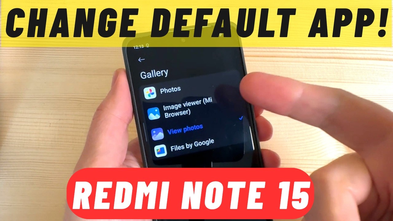 How to Change DEFAULT APP on Xiaomi Redmi Note 15 & 15 Pro