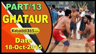 (13) Ghataur (Mohali) Kabaddi Tournament 18 Oct 2015
