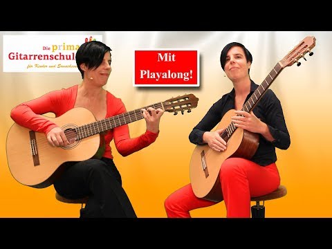 [52] Gitarre lernen - Die Affen rasen durch den Wald - mit Playalong!