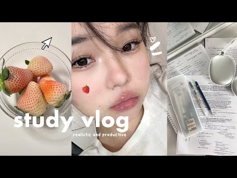 STUDY VLOG: Very PRODUCTIVE Finals week 2024📓🗒️ (Cram with me)