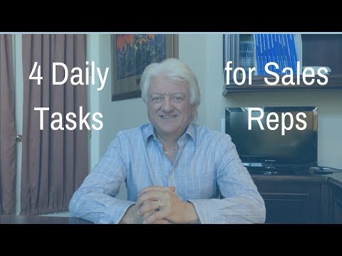 4 Daily Tasks Every Sales Rep MUST Do