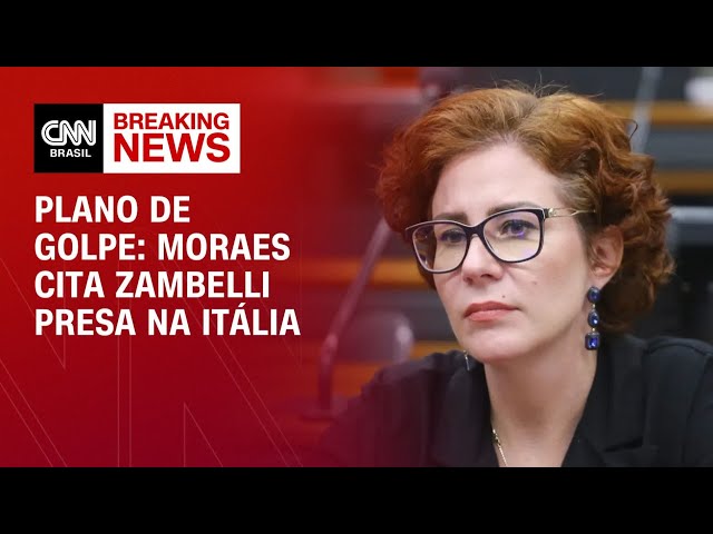 Moraes cita Zambelli presa na Itália durante julgamento de plano de golpe  | LIVE CNN