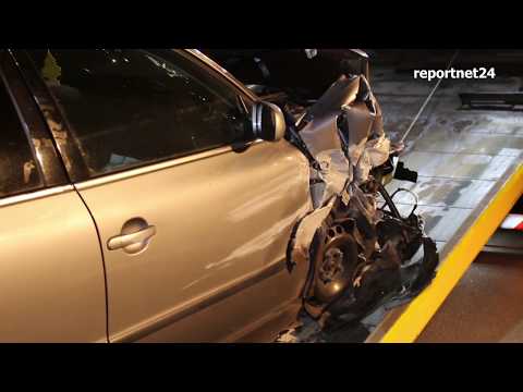 Verletzte Personen bei Unfall auf A10 bei Oberkrämer/AD  Havelland