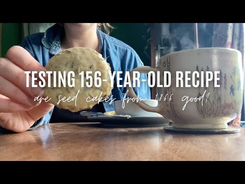 Making an 1866 seed cake recipe from Malinda Russell