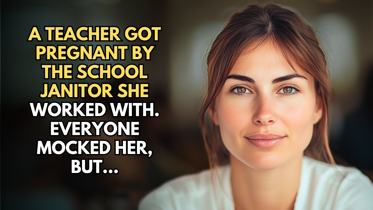 A TEACHER GOT PREGNANT BY A JANITOR. EVERYONE MOCKED HER, BUT...