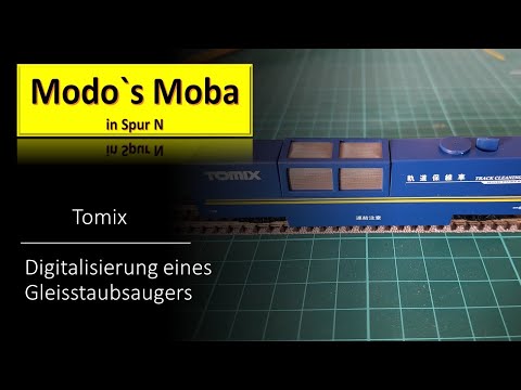 Model railway in N gauge / Digitization of a Tomix track vacuum cleaner
