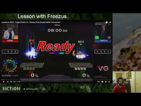 Fiction Melee Lesson ft. Freezus - Fox vs Falco (general improvement)