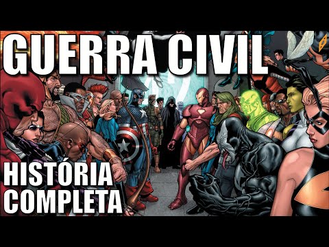 GUERRA CIVIL I (2006) | História COMPLETA da Guerra entre Homem de Ferro e Capitão América!!!