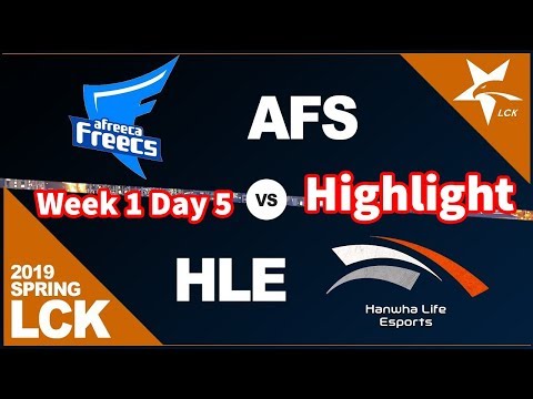 AF vs HLE Highlights - LCK Spring 2019 | Week 1 day 5