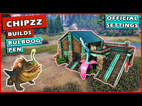 Ark: How To Build A Bulbdog Pen | Building Tutorial | Official Settings