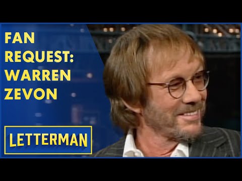 Warren Zevon's Final "Late Show" Appearance | Letterman
