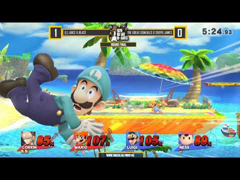 Ultra WBB #145 | [L] Juice & Beast vs The Great Gonzales & Shoyo James - Grand Final - Super Smash B