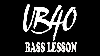UB40 - Reggae Bass Tutorial - The Earth Dies Screaming