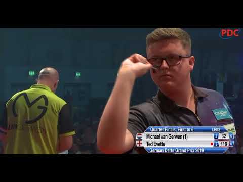 Michael van Gerwen vs Ted Evetts German Darts Grand Prix 2019 Quarter Final