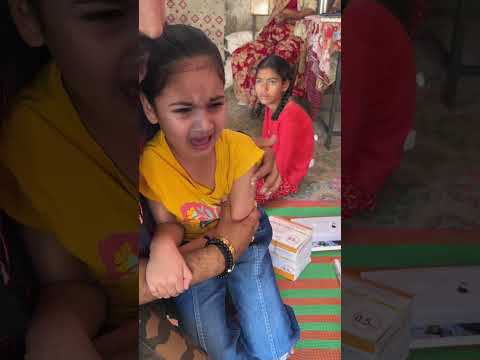 Measles and Rubella Vaccine | Hiti Baby Got MR Vaccine With Her Sister @cherryandall