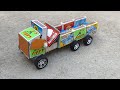 How To Make Matchbox Lorry Truck At Home DIY Matchbox Toy Truck Using Dc Motor Mini Truck