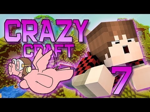 Minecraft: Crazy Craft Modded Survival Playthrough w/Mitch! Ep. 7 - How To Be A Flying Pig!