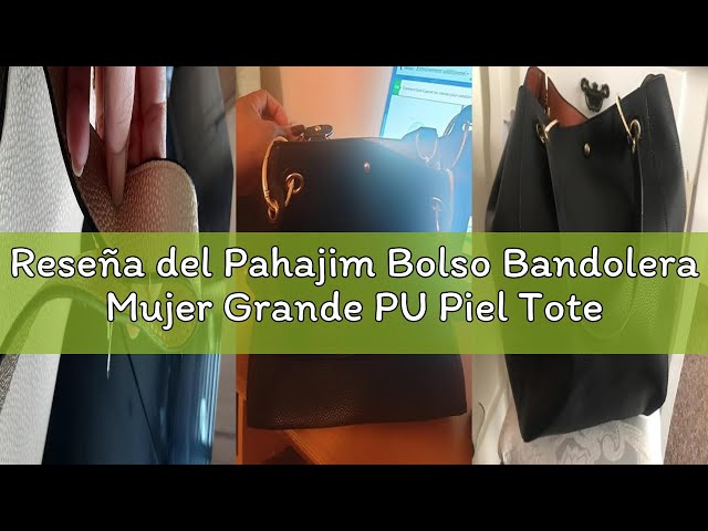 Vídeo relacionado con Pahajim Bolsos de Mujer Bandolera Mujer Bolso Hobo PU Piel Bolso Grande Tote de Hombro Conjunto de Bolso y Cartera 3pcs para Shopper,Trabajo(Blanco)