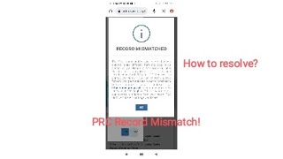 HOW TO SOLVE RECORD MISMATCH ON PRC ONLINE APPOINTMENT