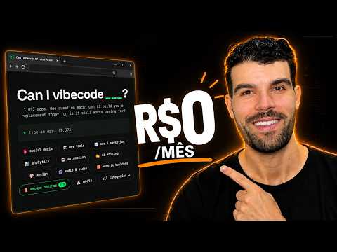 Site que ensina VIBE CODAR apps GRÁTIS com IA! [copiar e colar]