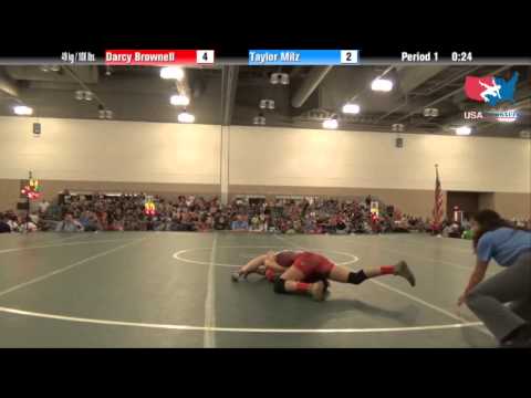 FILA Cadet 49 kg / 108 lbs. - Darcy Brownell vs. Taylor Milz