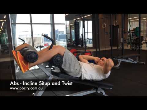 Abs   incline crunch and twist