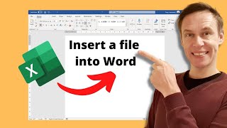 How to embed an Excel file into Word