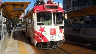 preview picture of video '土佐電気鉄道600形 堀詰電停発着 Tosa Electric Railway'