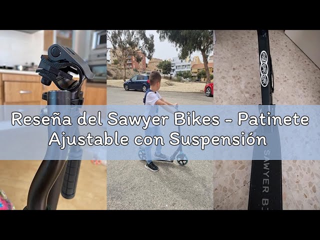 Vídeo relacionado con Sawyer Bikes - Patinete Ajustable con Suspensión - Niños +10 Años y Adultos (Rojo)