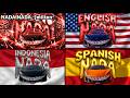 Nada Nada English Vs Spanish Vs Indonesian