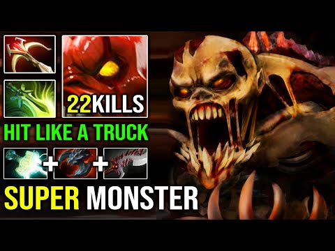 Super Monster ATK Speed Butterfly + Mjollnir Lifestealer EZ 22Kills Vs Hard Carry Lancer DotA 2