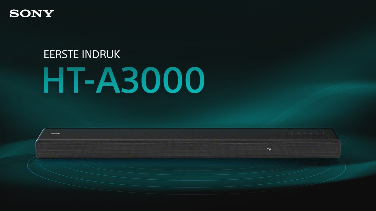 HT-A3000 Soundbar | 3.1-kanaals | Dolby Atmos | Sony Belgium