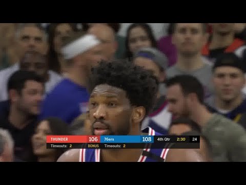 Joel Embiid Full Play vs Oklahoma City Thunder | 01/06/20 | Smart Highlights