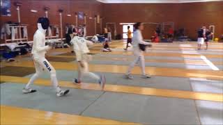 fioretto e spada - finta del filo