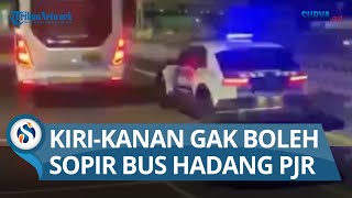 Download lagu SOPIR BUS BERANI Hadang dan Hentikan PJR  di Tol Japek,  Tuduh Mabuk, Ini Penjelasan Polda mp3