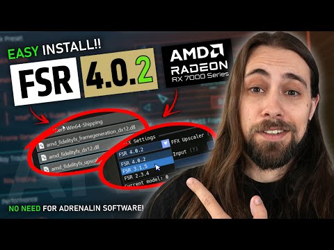 This is BIG!! You can now INSTALL AMD FSR 4.0.2 & 3.1.5 in your GAMES!!