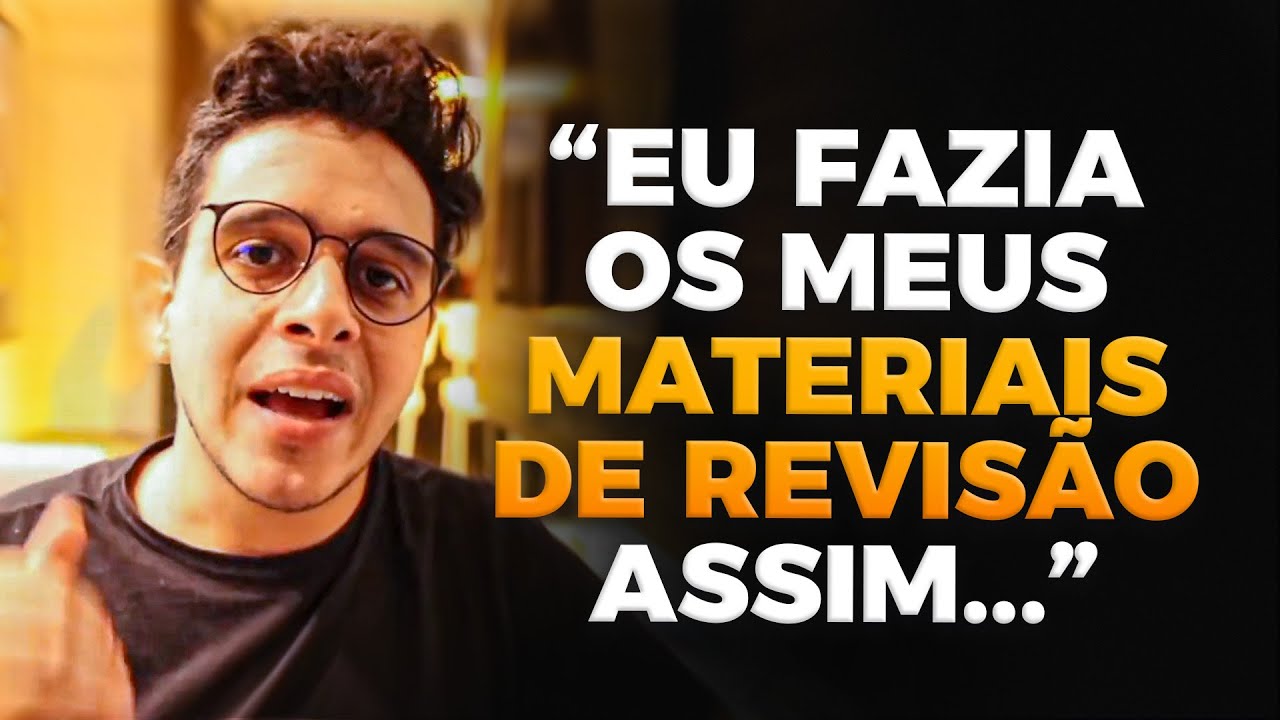 FUI APROVADO EM CONCURSO FAZENDO MATERIAIS DE REVISÃO ASSIM!