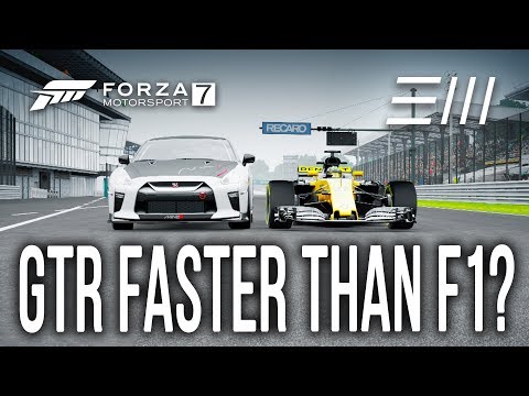 Forza 7 - MAXED OUT 2017 Nissan GT-R FASTER than a Formula 1???
