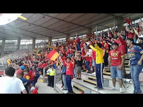 "Furia roja celebración / Gol de Gustavo Canales vs Curicó / Transición 2017" Barra: Fúria Roja • Club: Unión Española • País: Chile