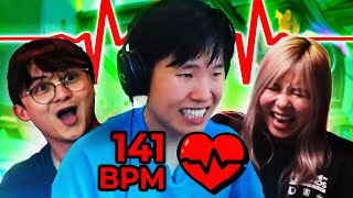 playing valorant with a heart rate monitor...