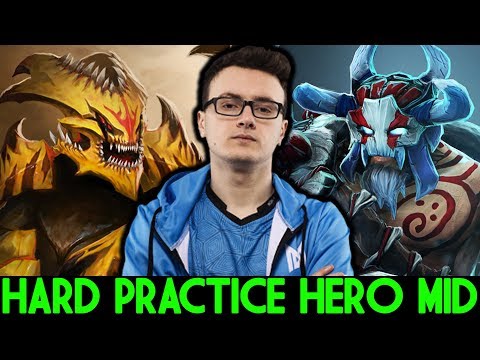 MIRACLE Beastmaster & Sand King - Hard Practice Hero Mid in Ranked 7.25 Dota 2