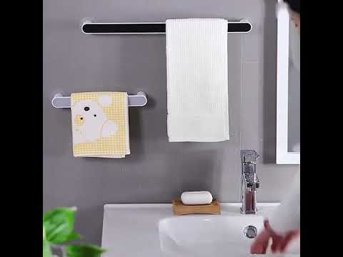 Silver stainless steel towel hanger 1604, for home