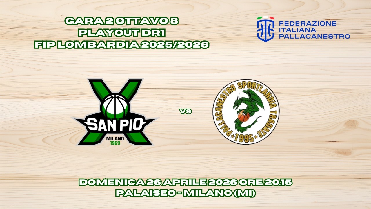 Velasca San Pio X Milano vs Sportlandia Tradate