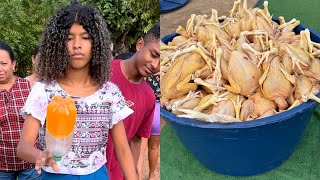 CHICKEN IN A BOX CHALLENGE: HIT THE BOTTLE TO WIN!