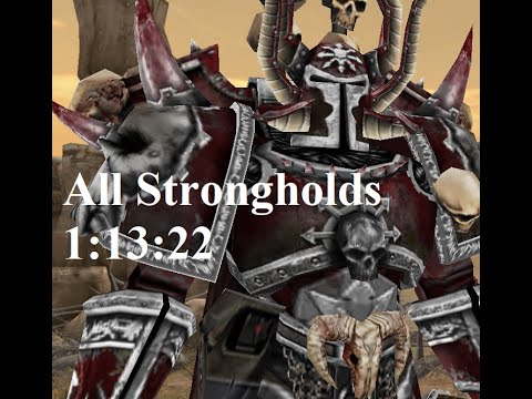 Speedrun Warhammer 40000: DoW Dark Crusade WR (All strongholds% Chaos) - 1:13:22