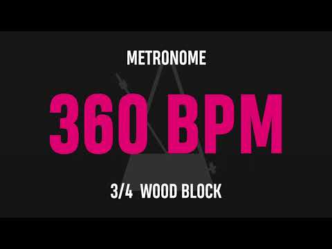 360 BPM 3/4 - Best Metronome (Sound : Wood block)