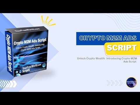 Crypto M2M Ads Script video demo