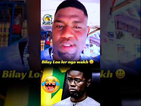 Drôle de rire 😂 ce sénégalais corrige Diomaye Faye