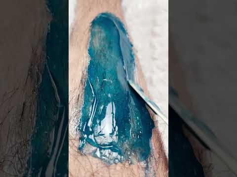 Waxing hairy legs at home 🙌